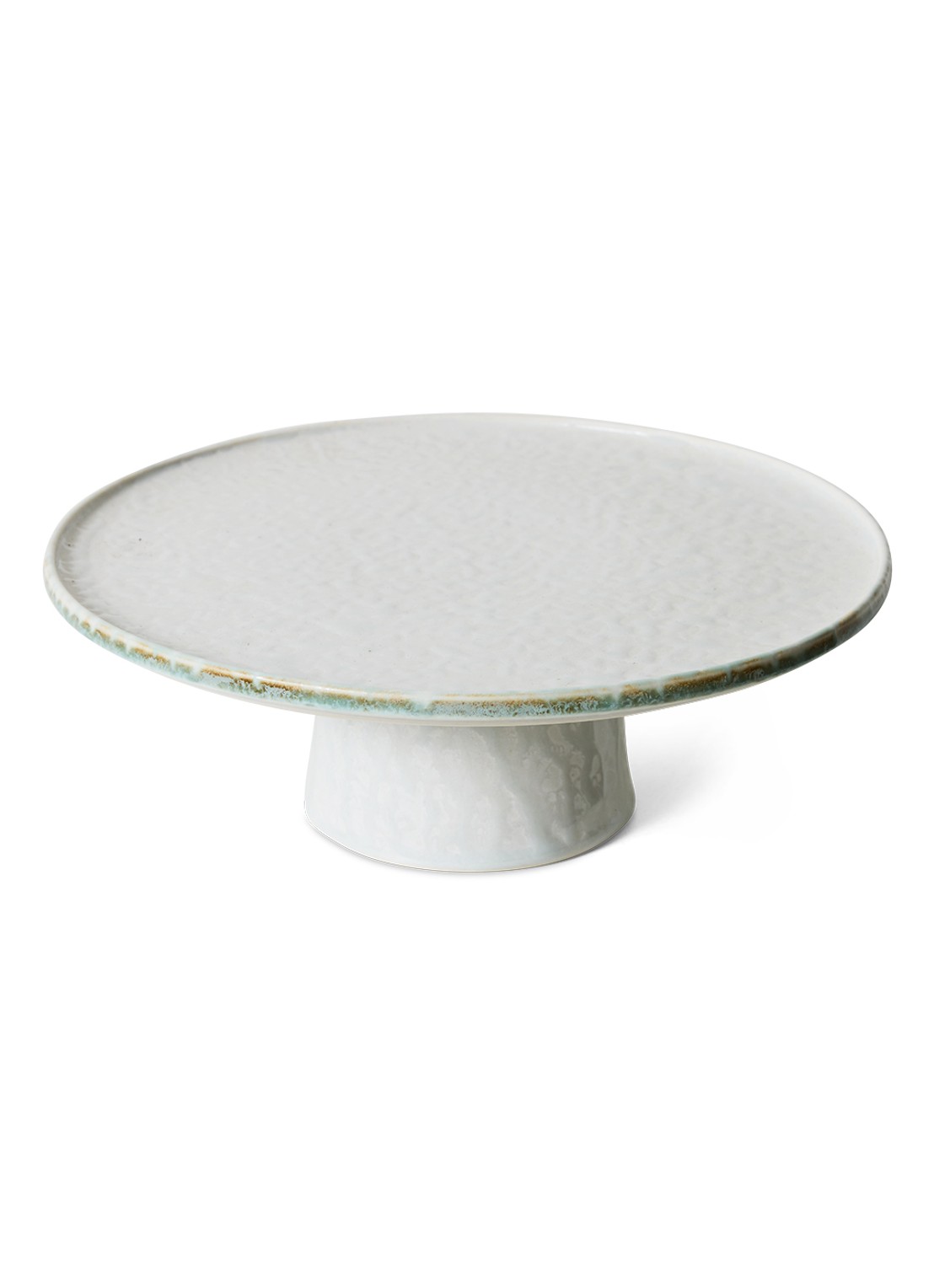 HKliving Smudge M taartplateau 26 cm - voorkant 2 lichtblauw