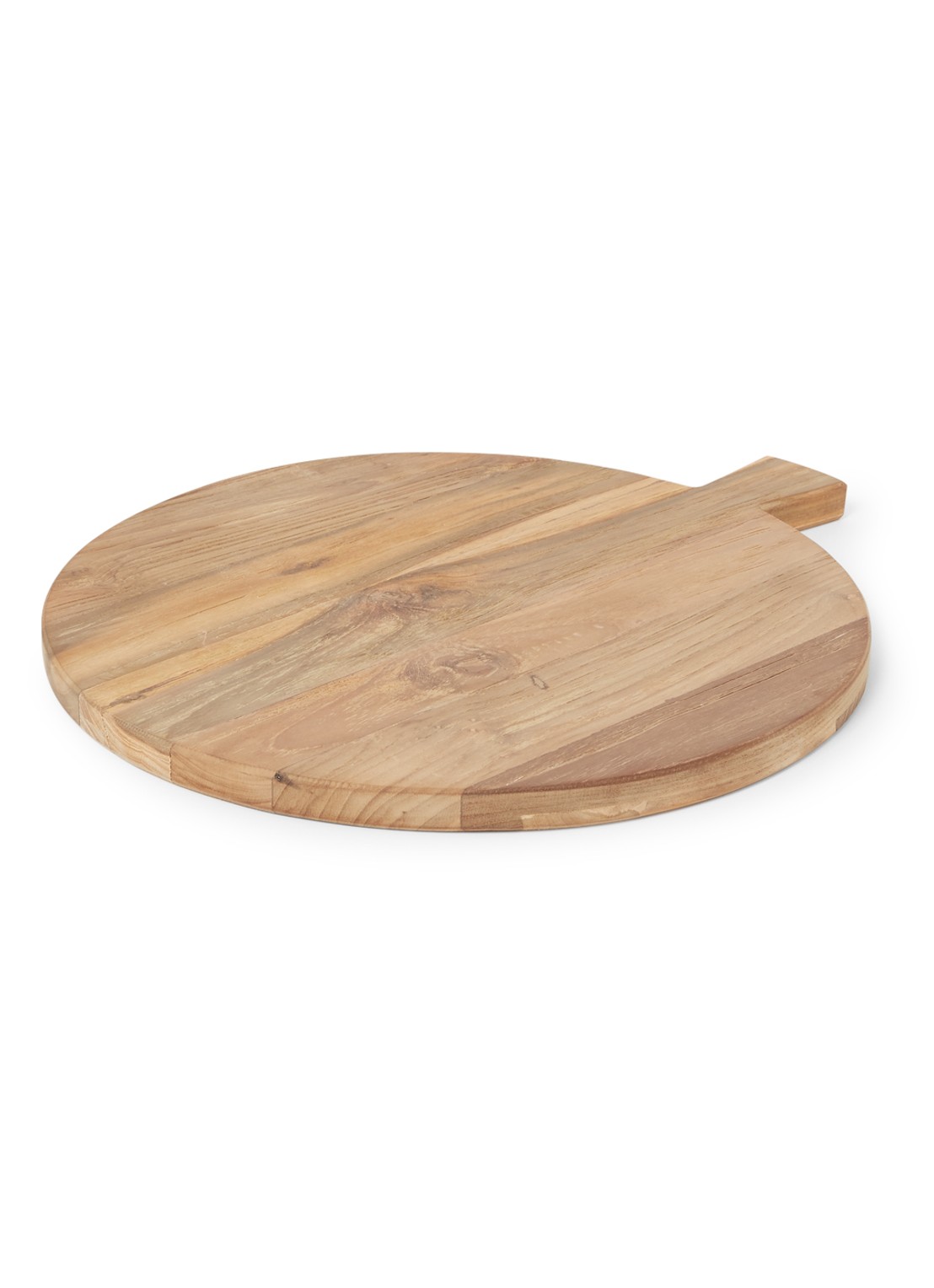 HKliving Snij- en serveerplank van teakhout 32 cm - voorkant bruin
