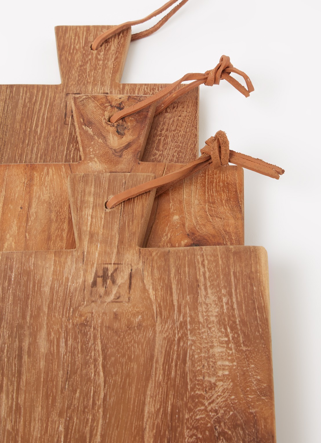 HKliving Snijplank set van 3 - detail 3 bruin