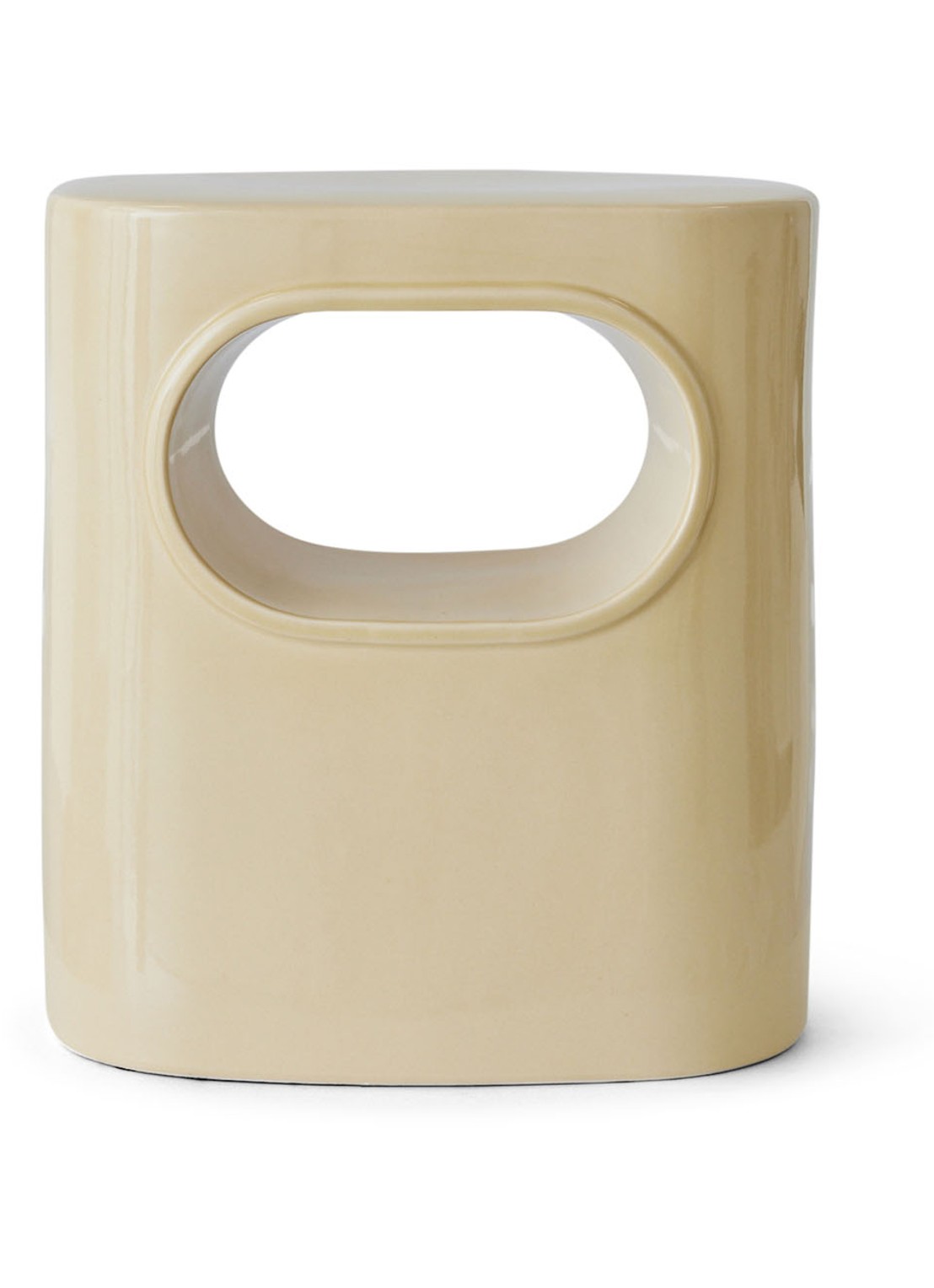 HKliving Space bijzettafel 36 x 39 cm - voorkant 6 creme