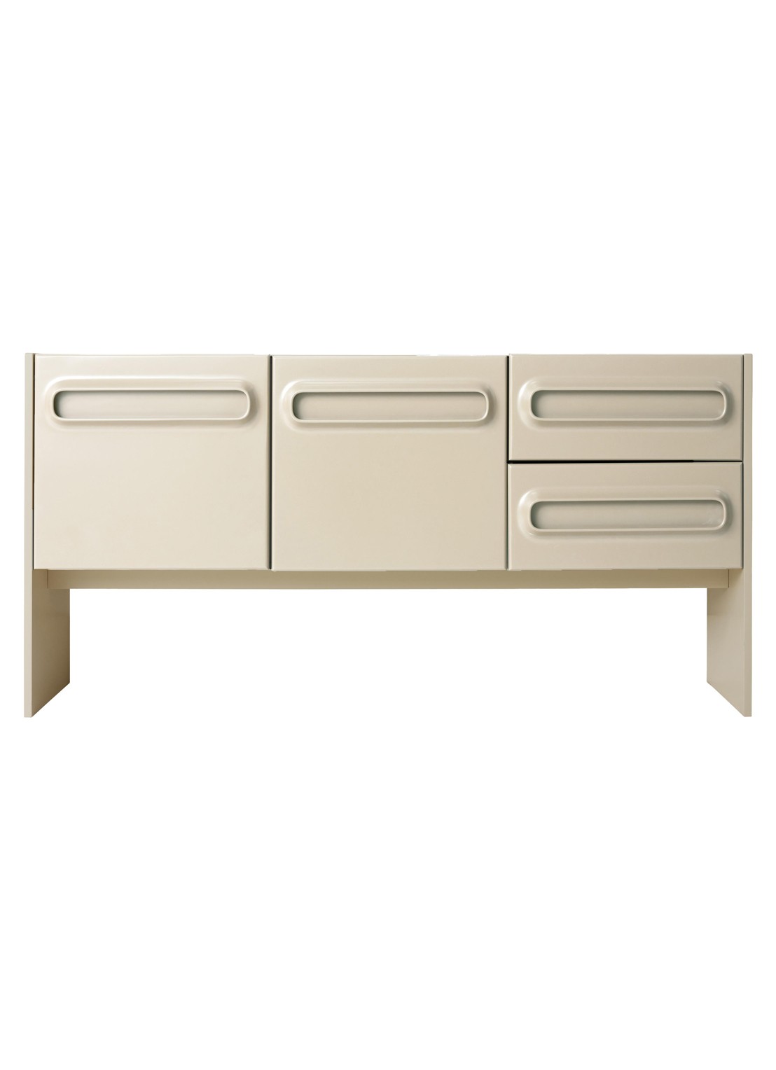 HKliving Space dressoir 160 x 80 cm - voorkant beige