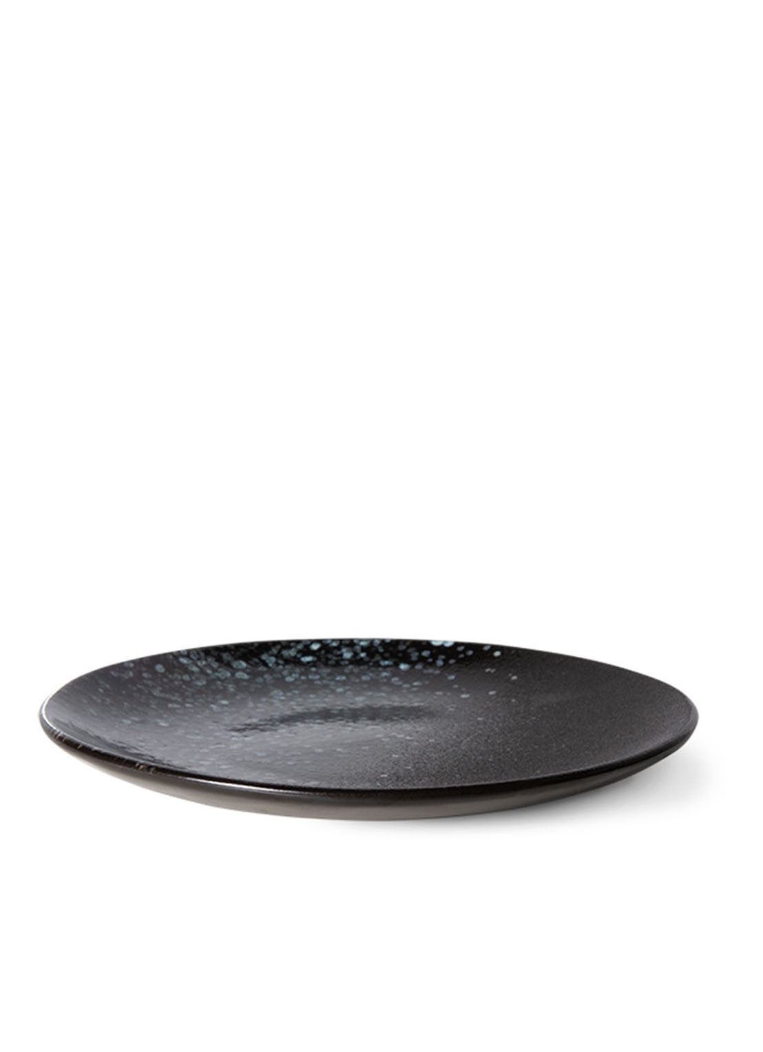 HKliving Stars ontbijtbord 17,5 cm set van 2 - detail zwart