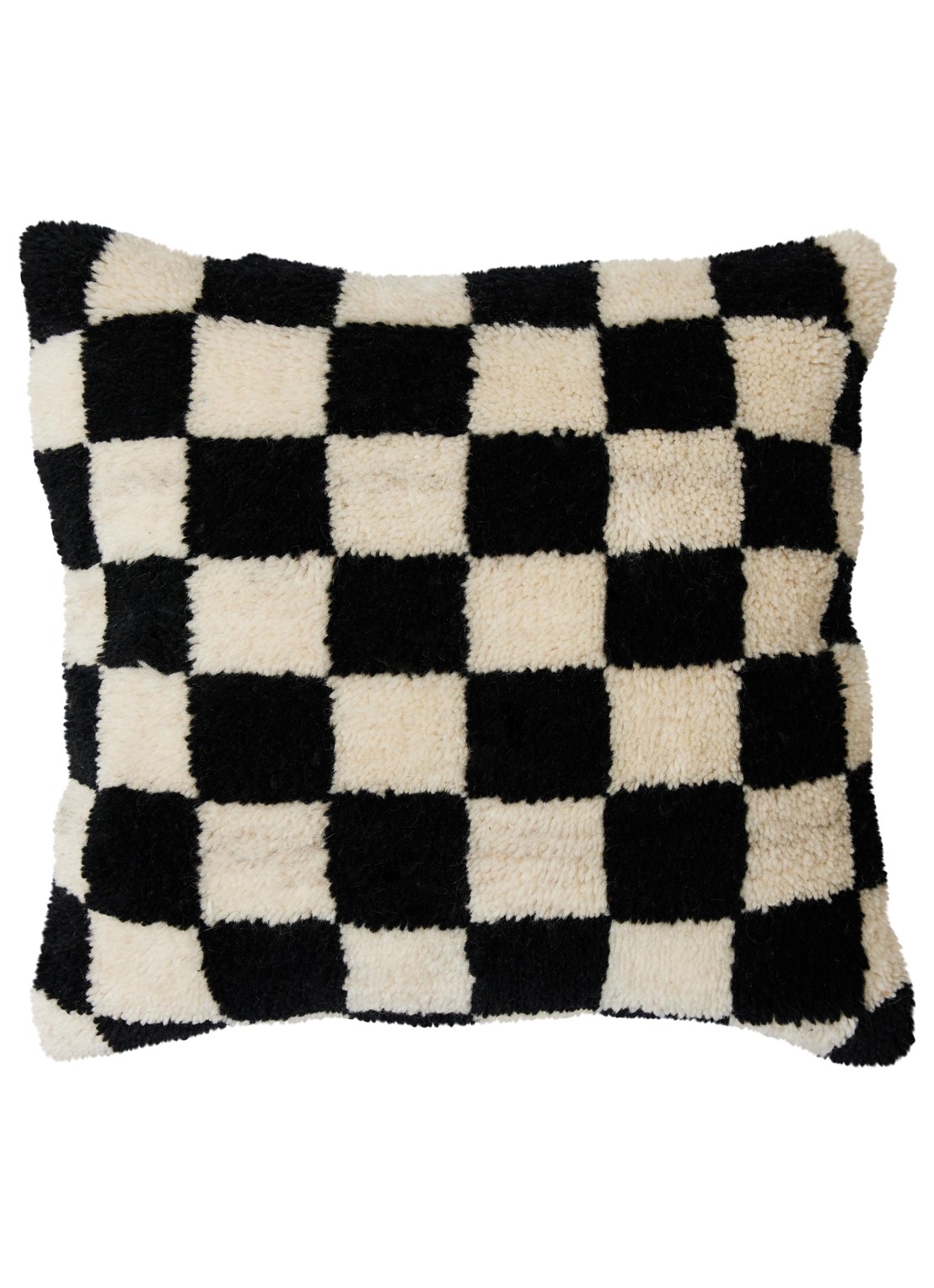 HKliving Statement sierkussen 50 x 50 cm - voorkant zwart