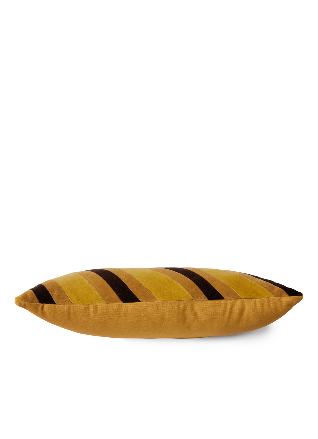 HKliving Striped sierkussen 50 x 30 cm - detail 4 mosterd