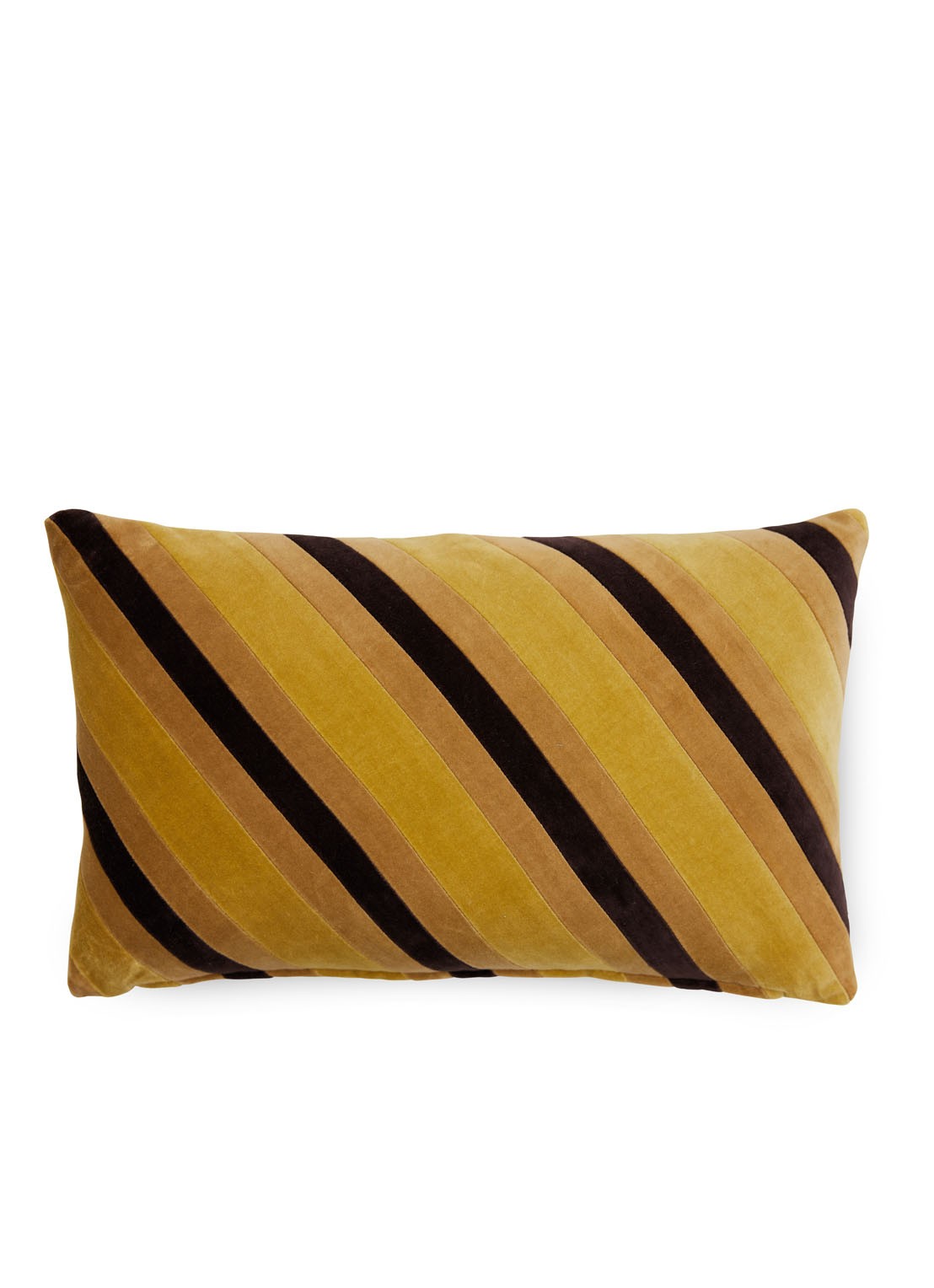 HKliving Striped sierkussen 50 x 30 cm - detail 7 mosterd
