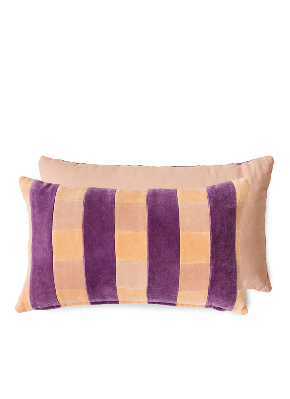 HKliving Striped sierkussen 50 x 30 cm - voorkant 2 multicolor