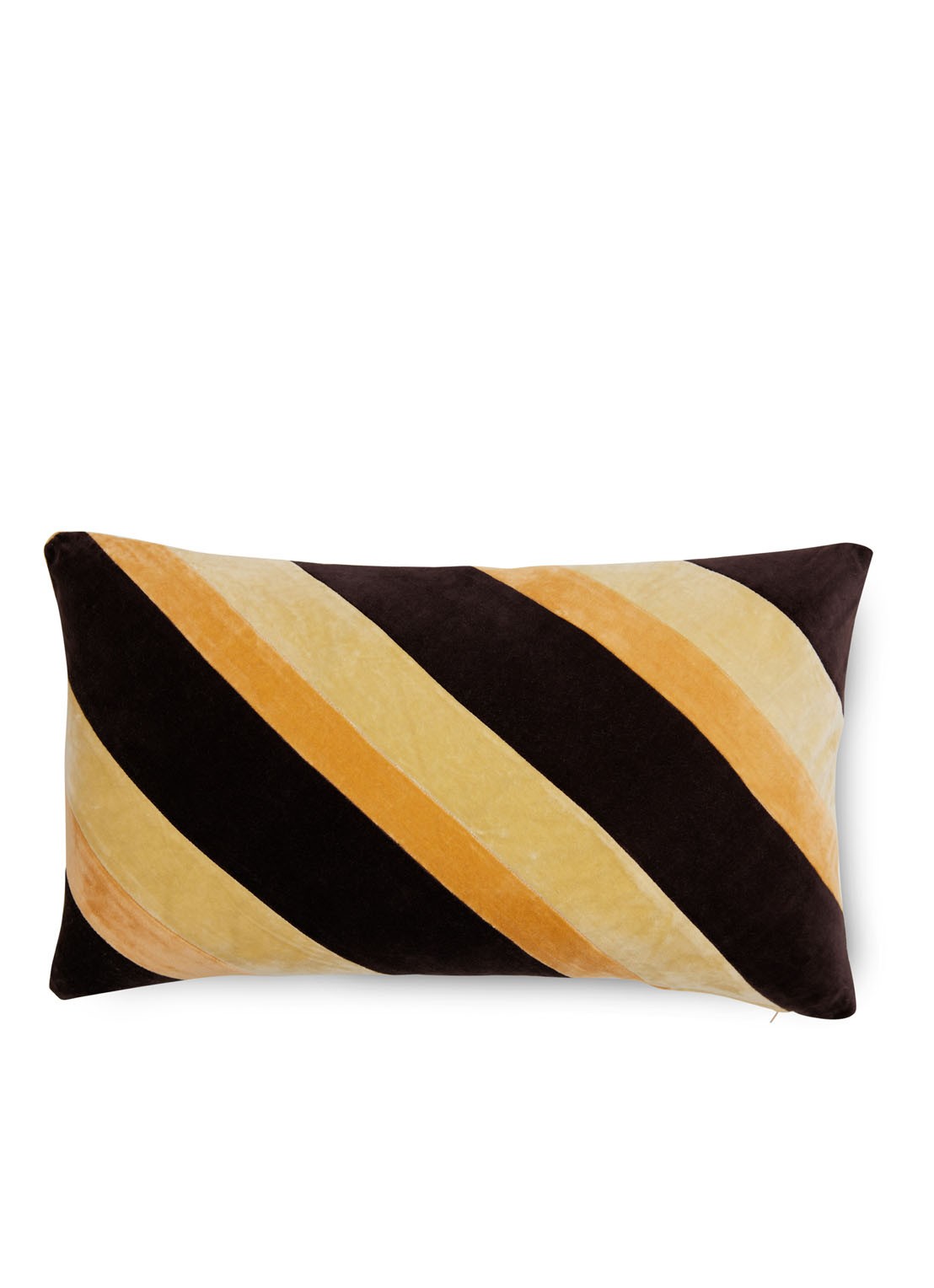 HKliving Striped sierkussen 60 x 35 cm - detail 5 abrikoos
