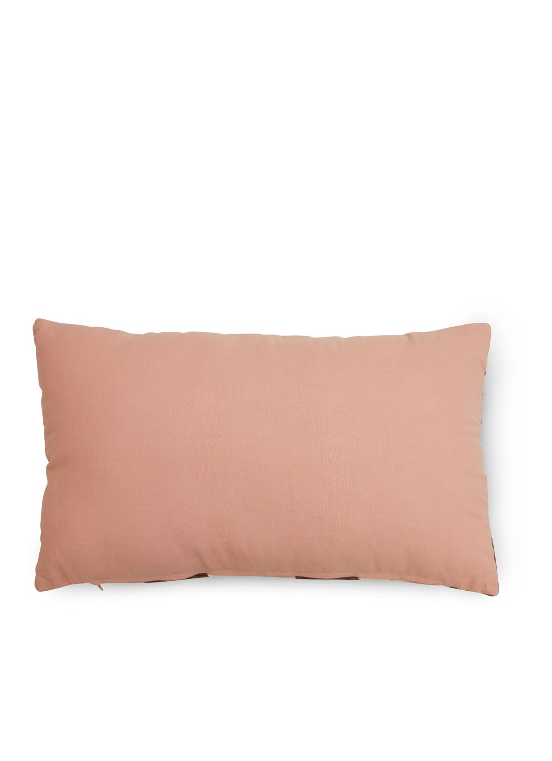 HKliving Striped sierkussen 60 x 35 cm - achterkant 7 lichtroze