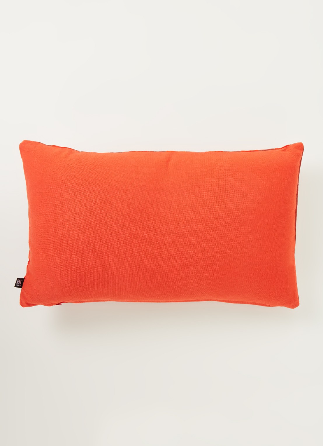 HKliving Striped Velvet sierkussen 30 x 50 cm - detail 2 steenrood