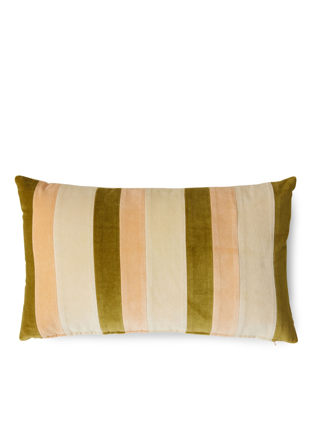 HKliving Striped Velvet sierkussen 60 x 35 cm - detail 5 multicolor