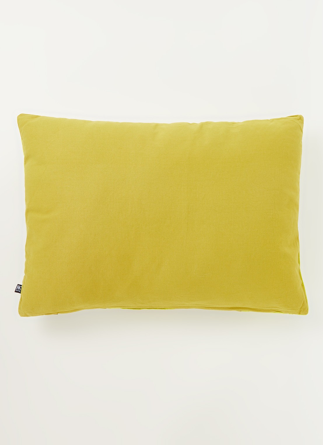 HKliving Striped Velvet sierkussen 60 x 40 cm - achterkant 4 olijfgroen