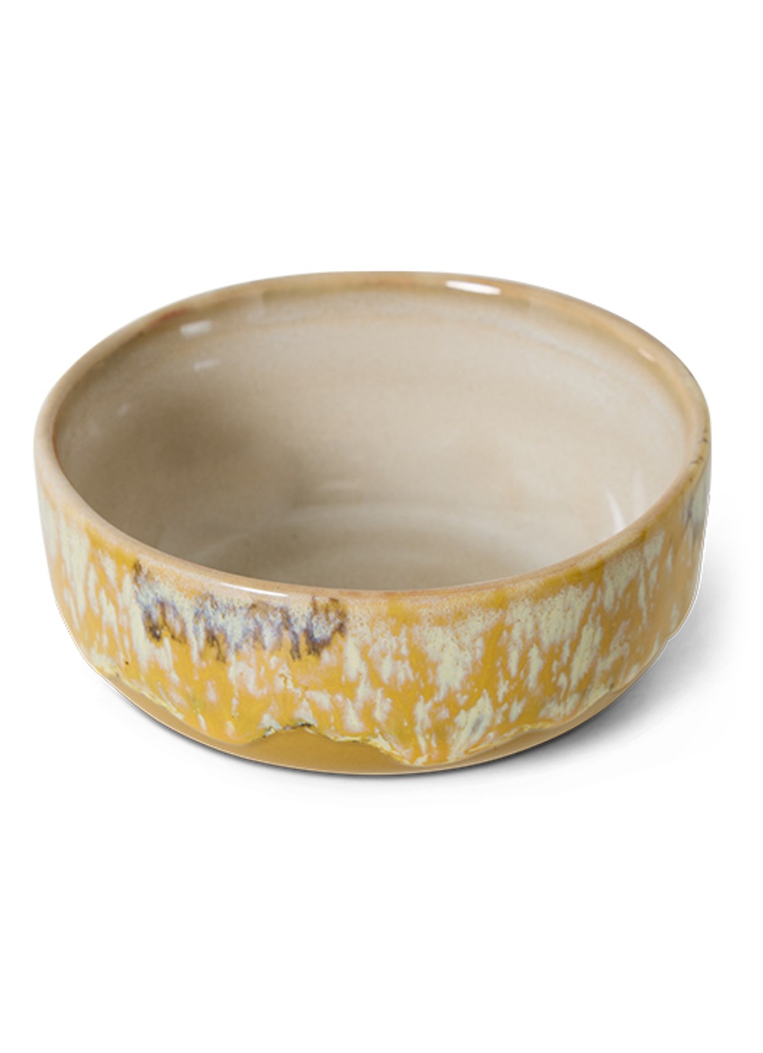 HKliving Sunbeam tapas kom 11 cm - voorkant 3 geel