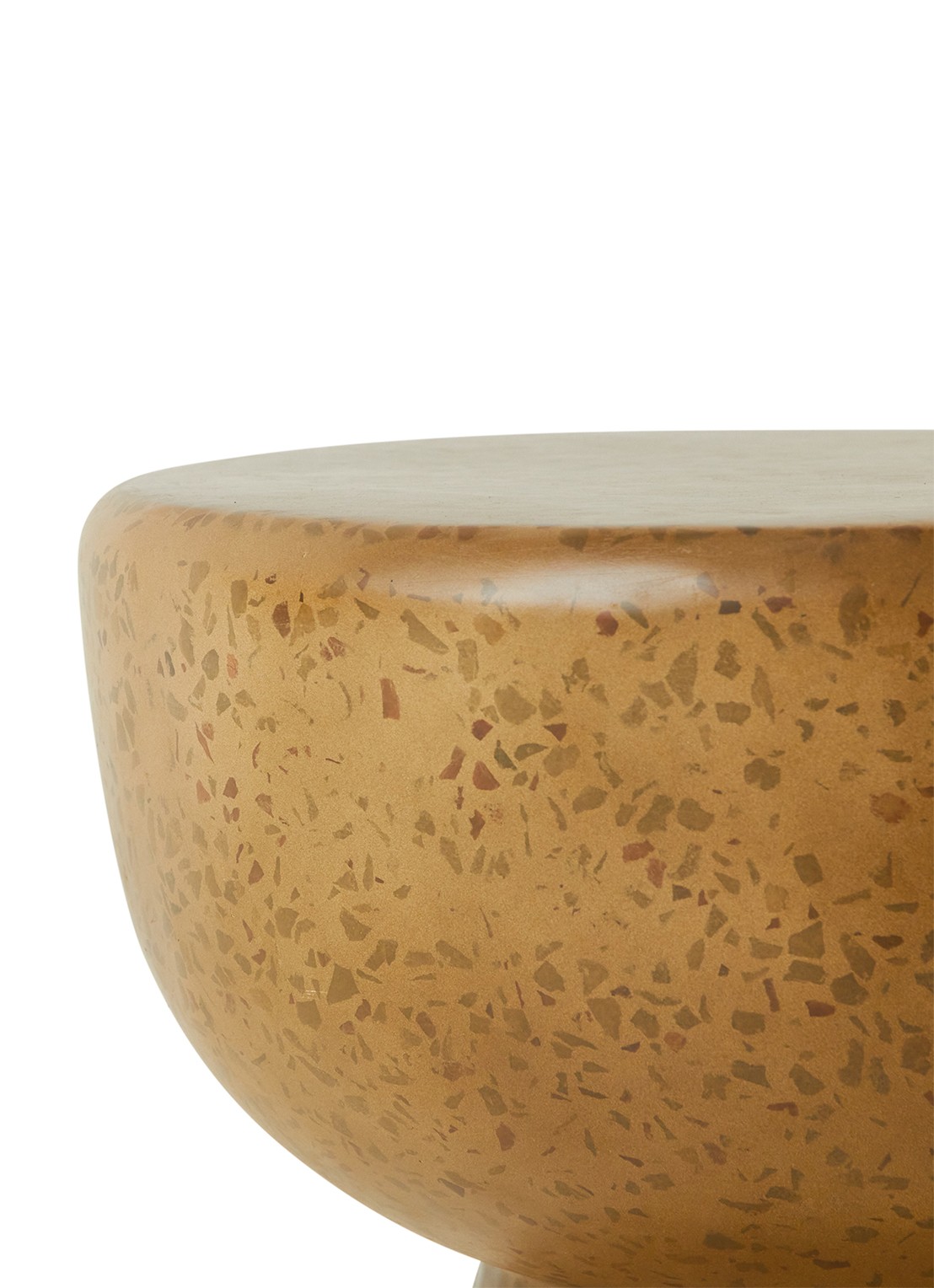 HKliving Terrazzo bijzettafel 44 cm - detail 4 khaki