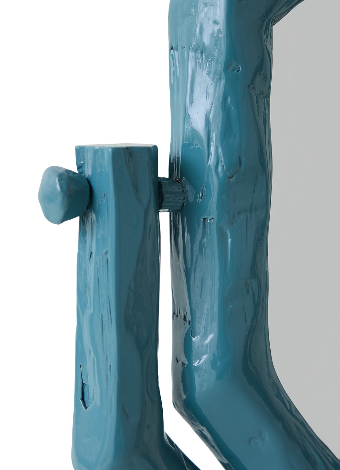 HKliving Teun Zwets spiegel 44 cm - achterkant 7 blauw
