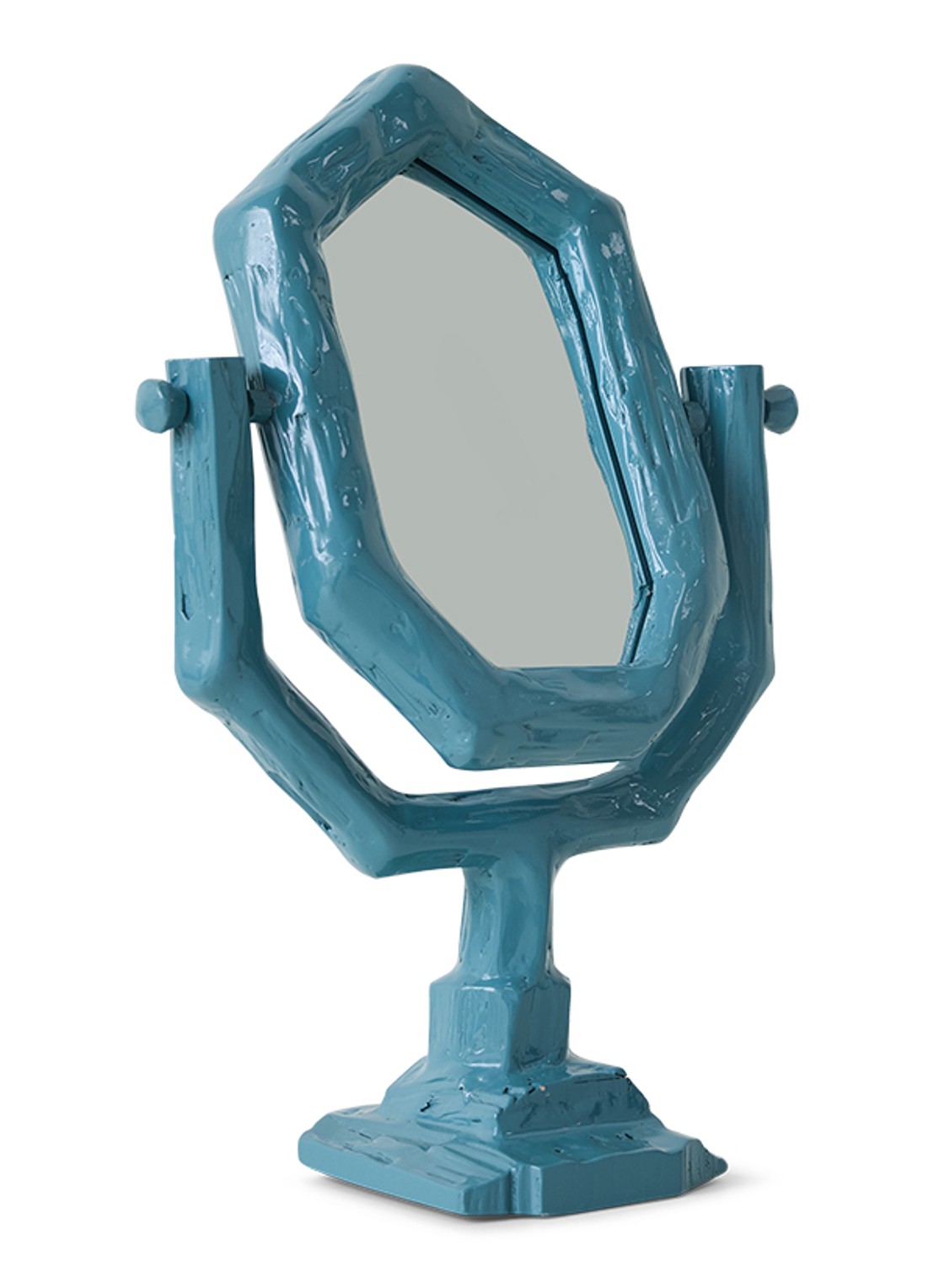 HKliving Teun Zwets spiegel 44 cm - voorkant 6 blauw