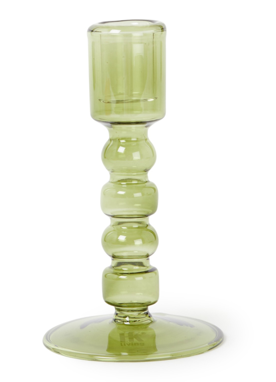 HKliving The Emeralds M kandelaar 13 cm - voorkant groen