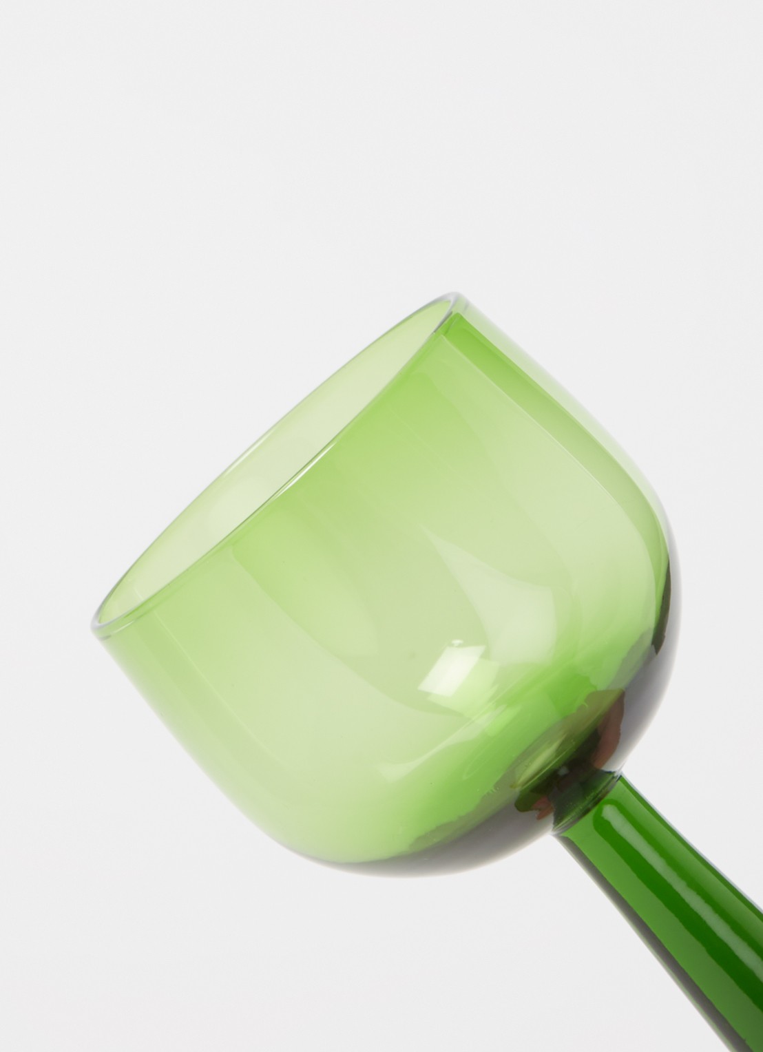 HKliving The Emeralds tall wijnglas set van 4 - detail groen