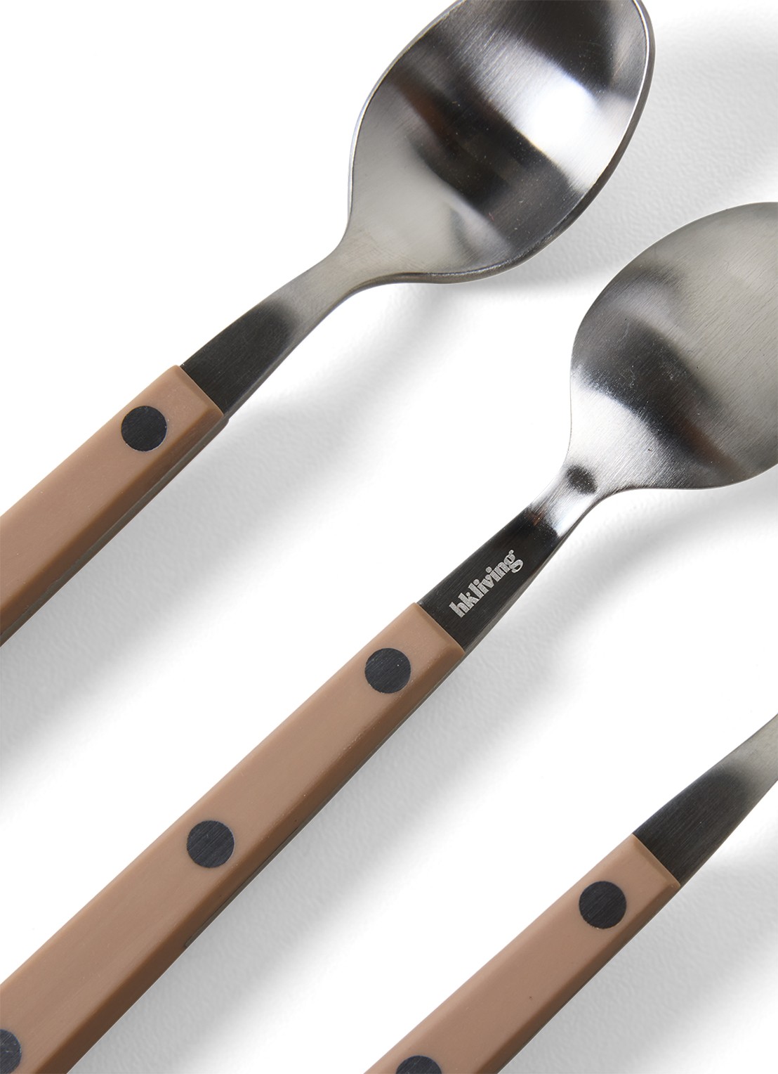 HKliving Theelepel set van 4 - voorkant 2 beige