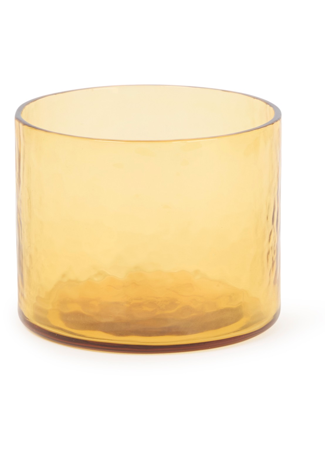 HKliving Tube drinkglas 25 cl - voorkant oranjebruin