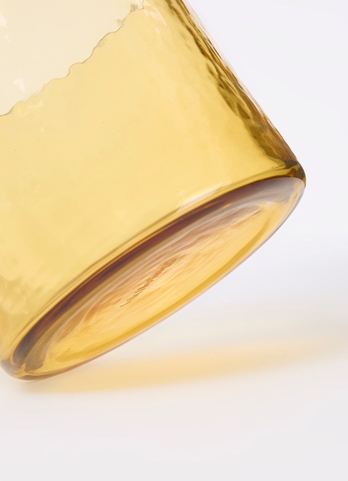 HKliving Tube drinkglas 25 cl - voorkant 2 oranjebruin