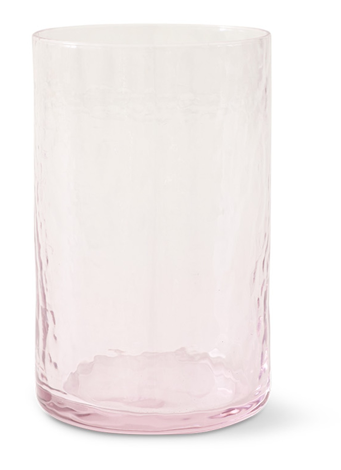 HKliving Tube longdrinkglas 40 cl - voorkant zalmroze