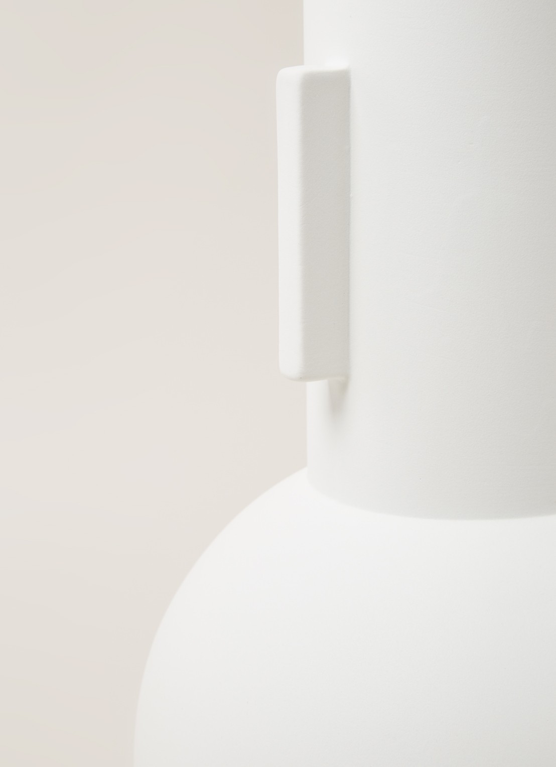 HKliving Vaas 42 cm - detail wit