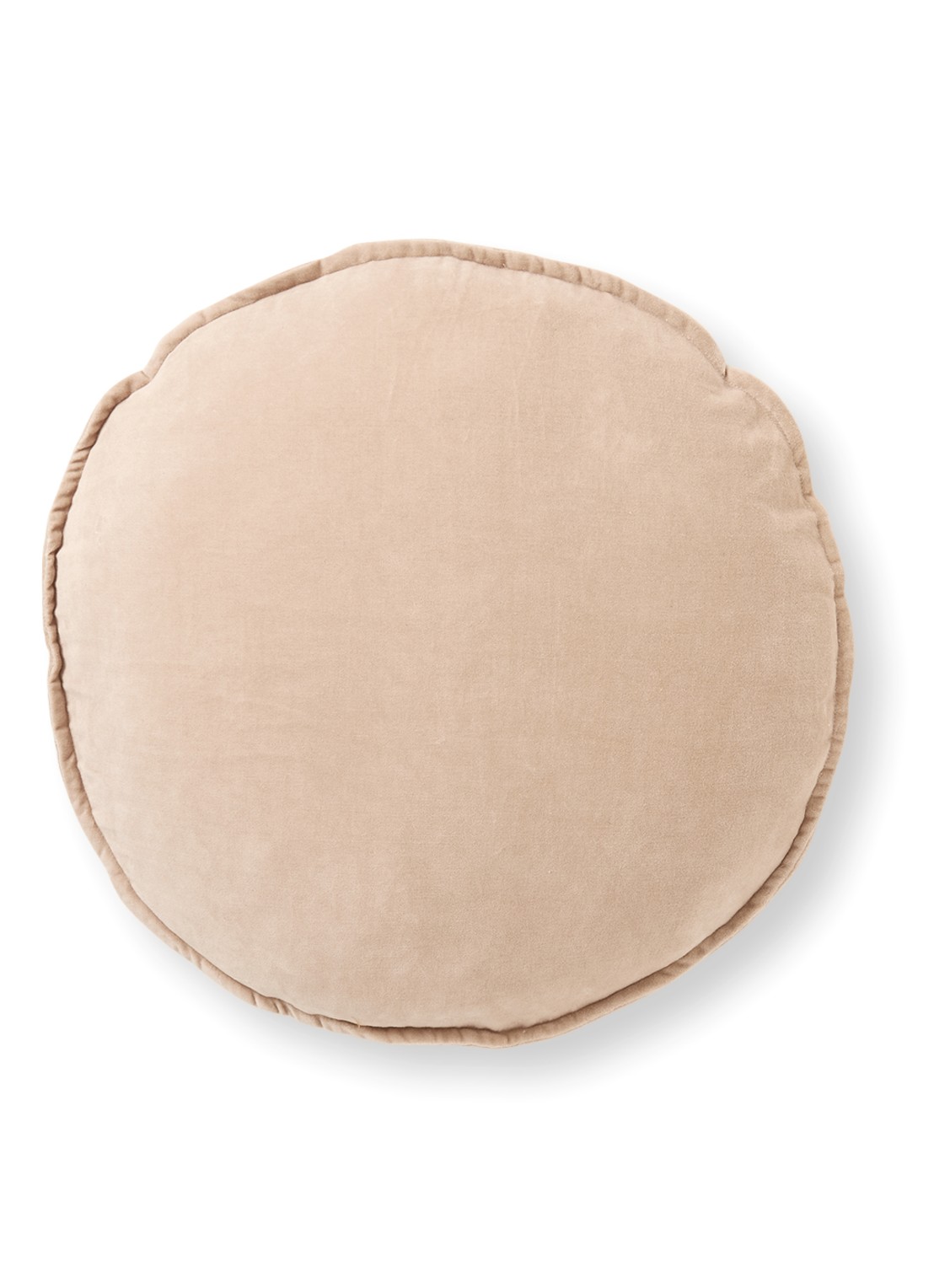 HKliving Velvet sierkussen 60 cm - voorkant 3 perzikroze