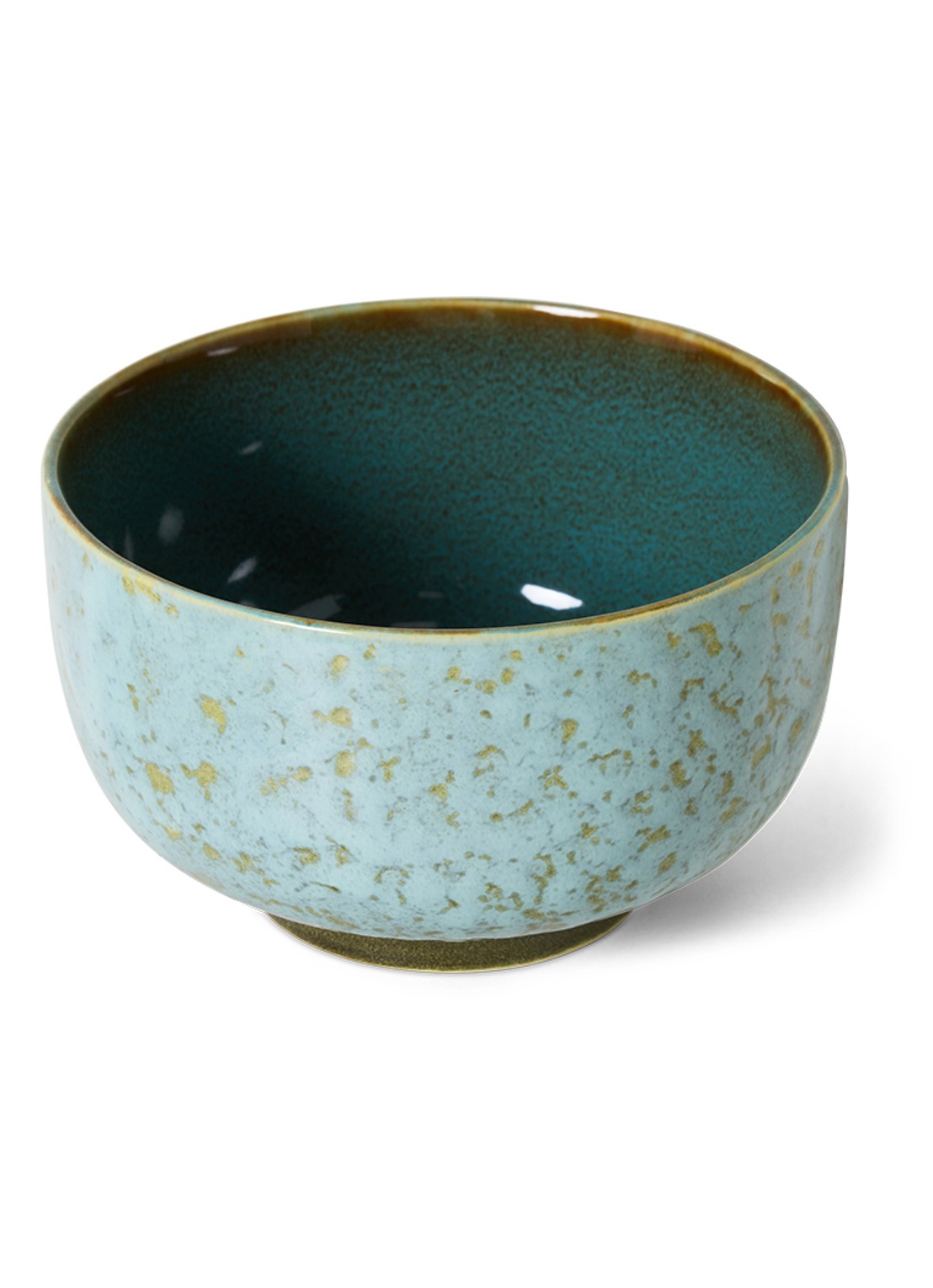 HKliving Verdigris noodle kom 13,5 cm - detail donkerblauw