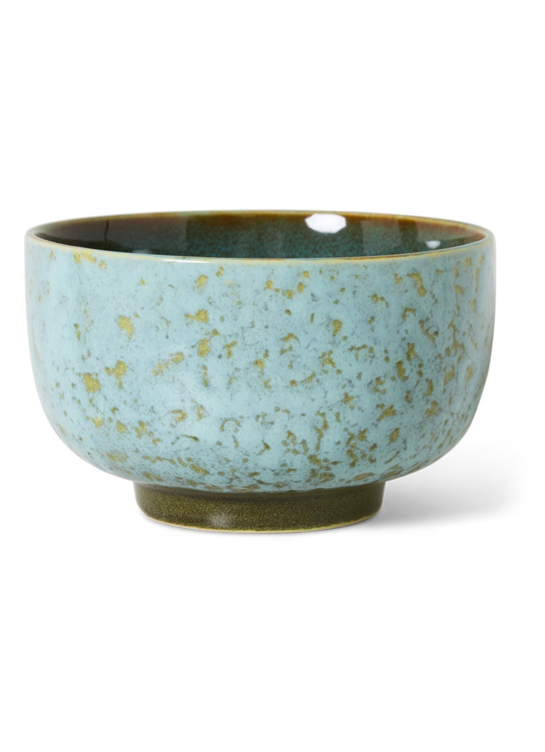 HKliving Verdigris noodle kom 13,5 cm - voorkant 4 donkerblauw
