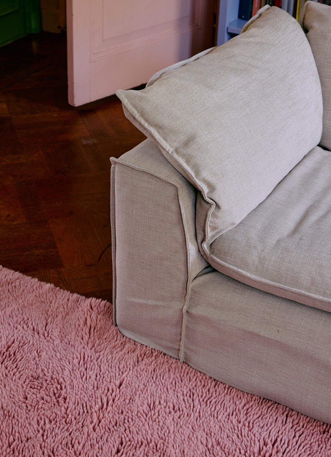 HKliving Vloerkleed 150 x 240 cm - detail 4 roze