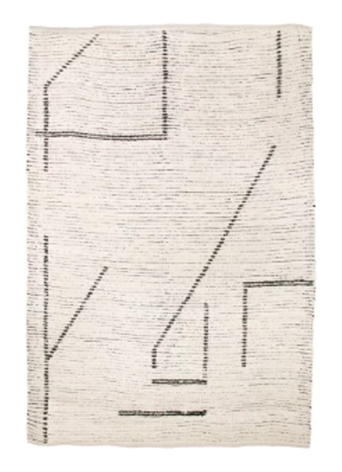 HKliving Vloerkleed 200 x 300 cm - voorkant creme