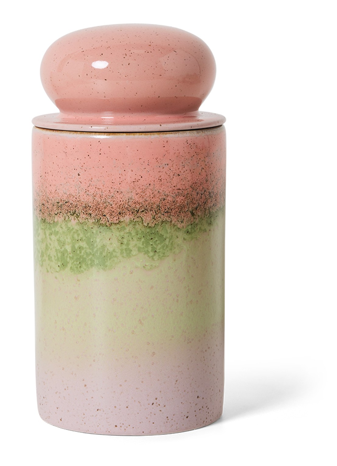 HKliving Voorraadpot 22,5 cm - voorkant roze