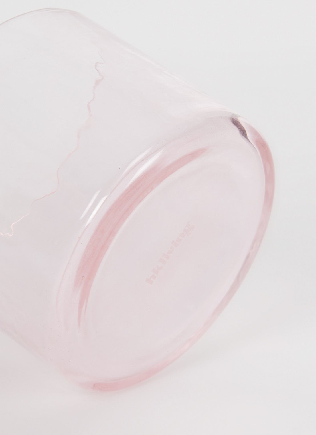 HKliving Waterglas 25 cl - voorkant 2 roze