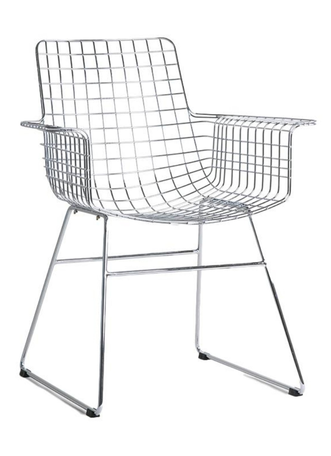 HKliving Wire stoel - voorkant chroom
