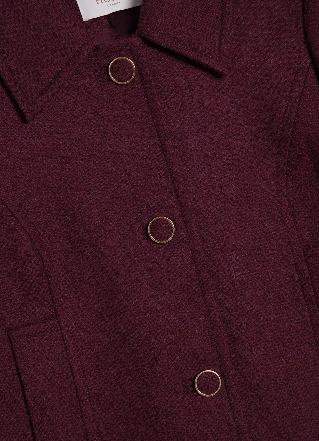 Hobbs Adeen jack van wol - detail 2 paars