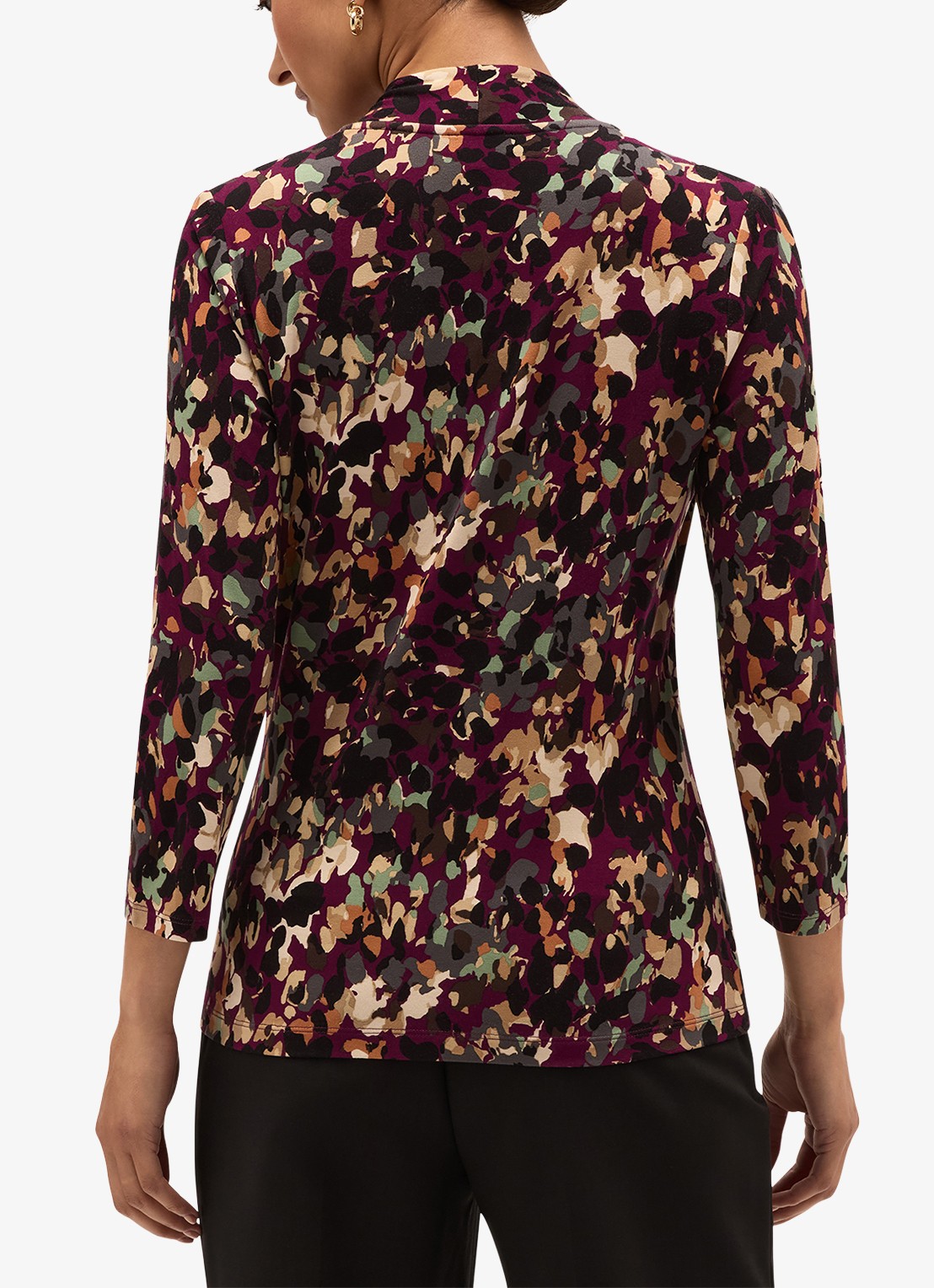 Hobbs Aimee printed top - achterkant paars