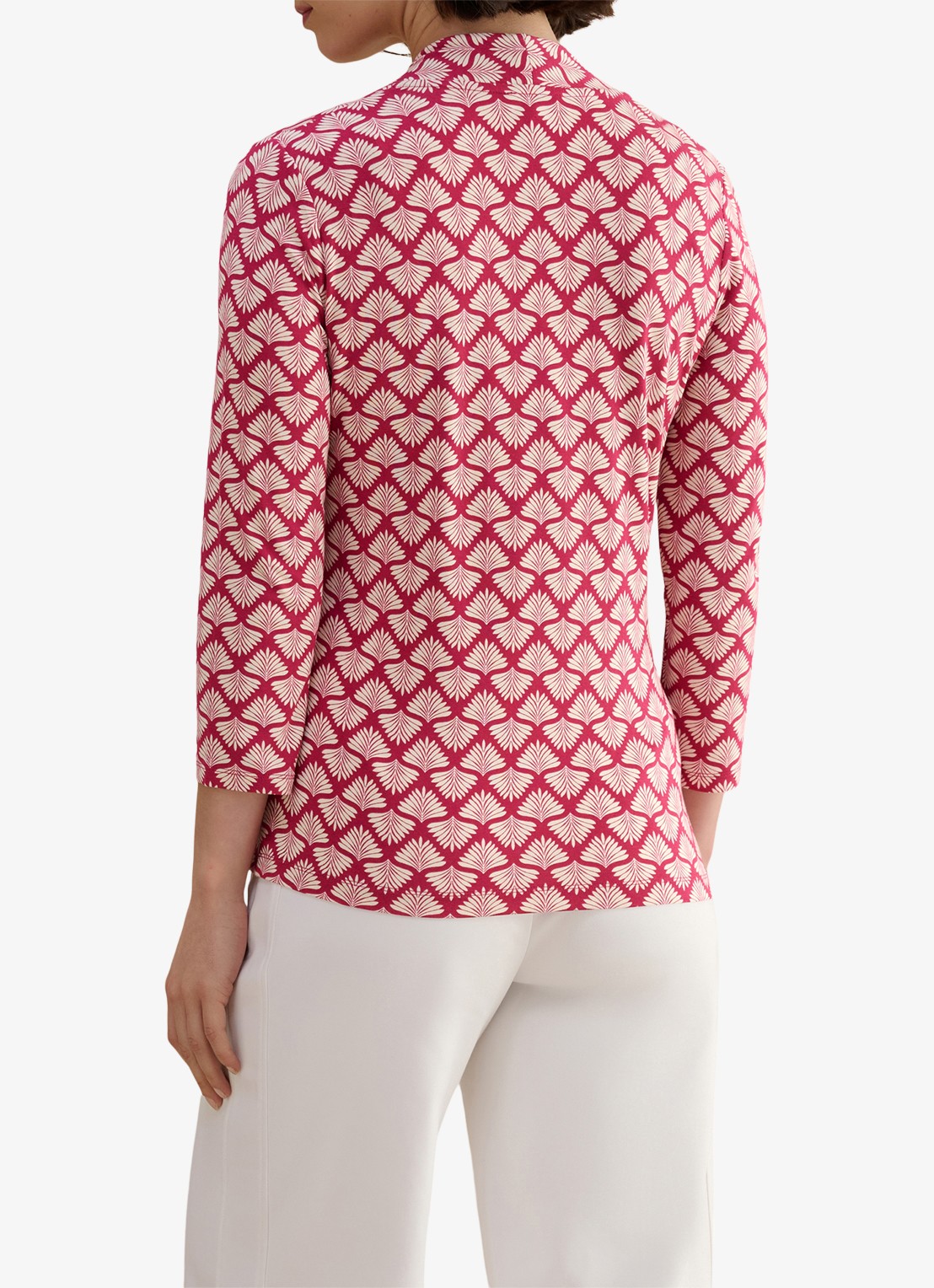Hobbs Aimee printed top - achterkant rood