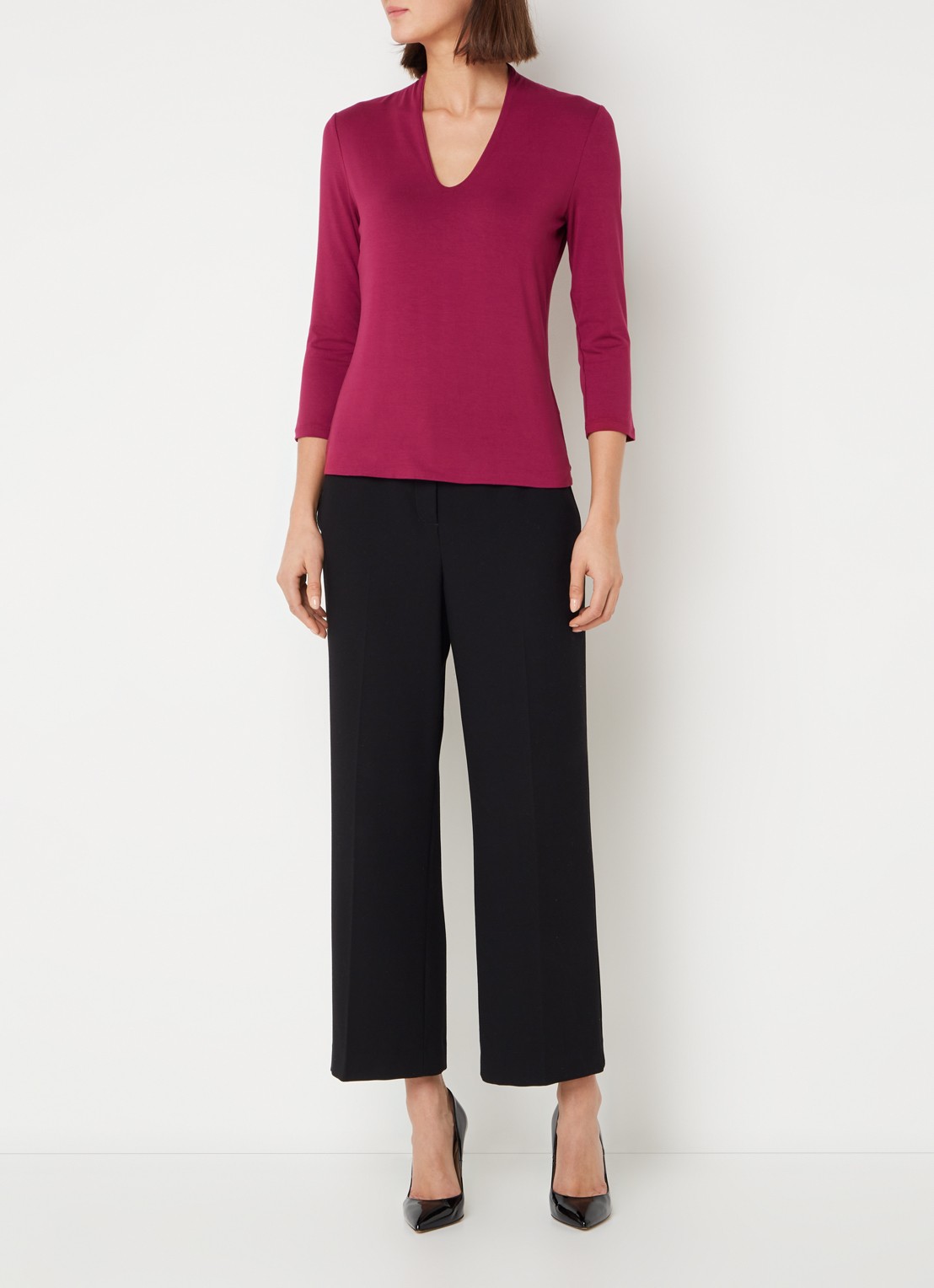Hobbs AIMEE TOP - voorkant 2 fuchsia