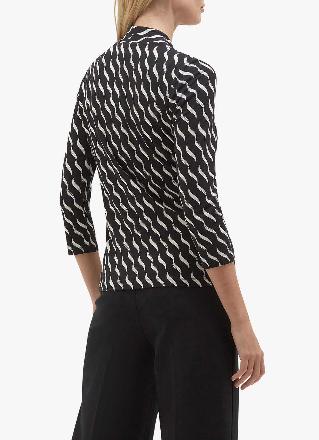 Hobbs Aimee tuniek met print - achterkant 6 donkerblauw