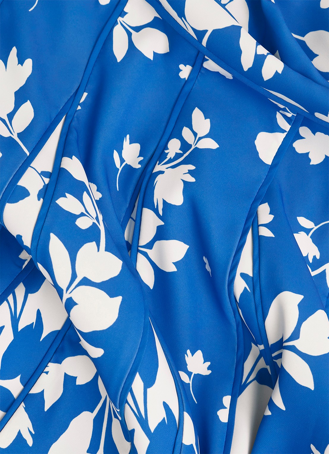 Hobbs Angelica midi jurk met plooien - detail 6 blauw