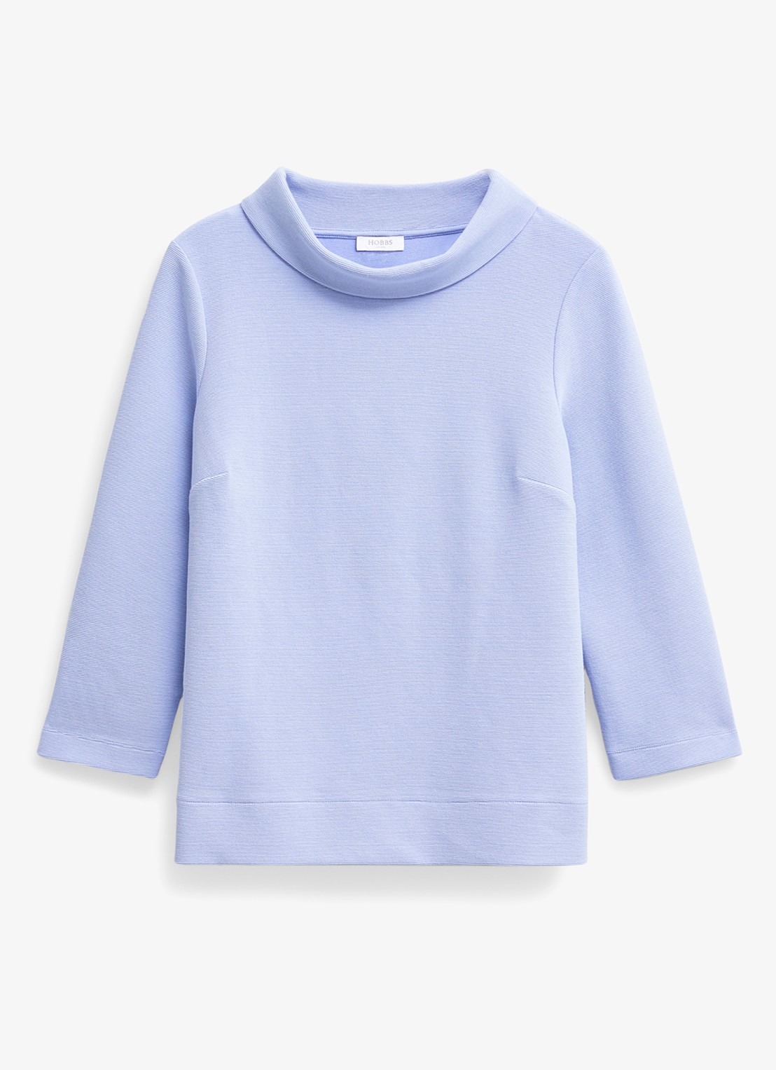 Hobbs Betsy top met boothals  - voorkant 2 lichtblauw