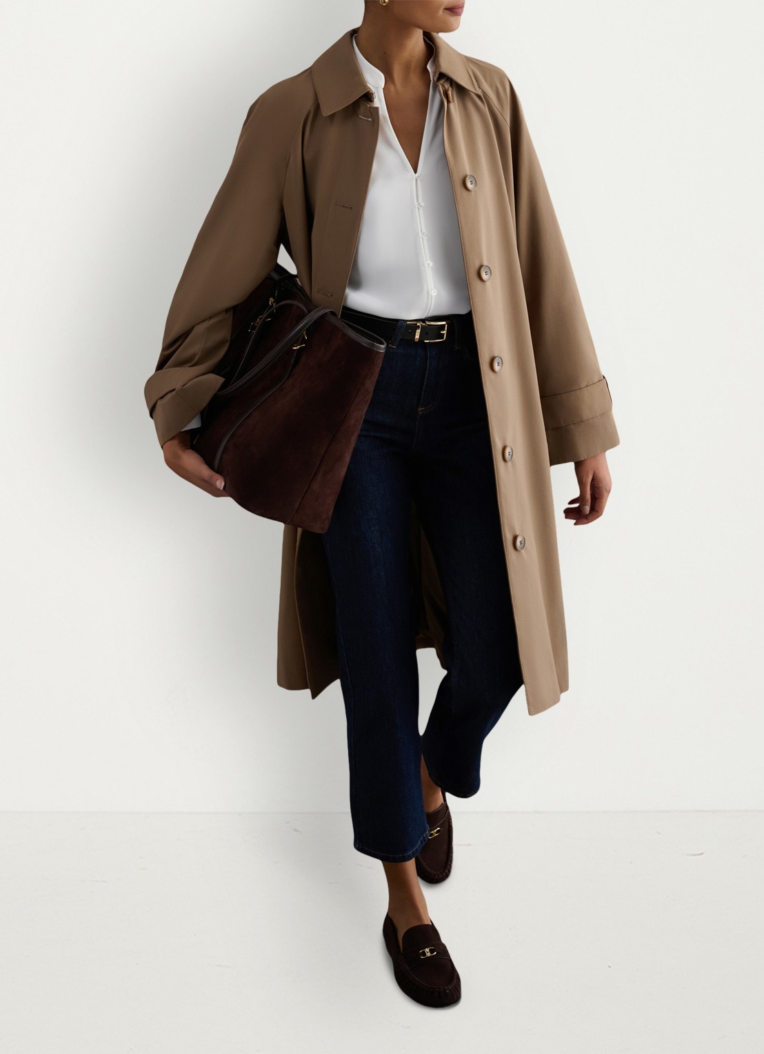 Hobbs Blair blouse met pofmouw - detail 2 ivoor