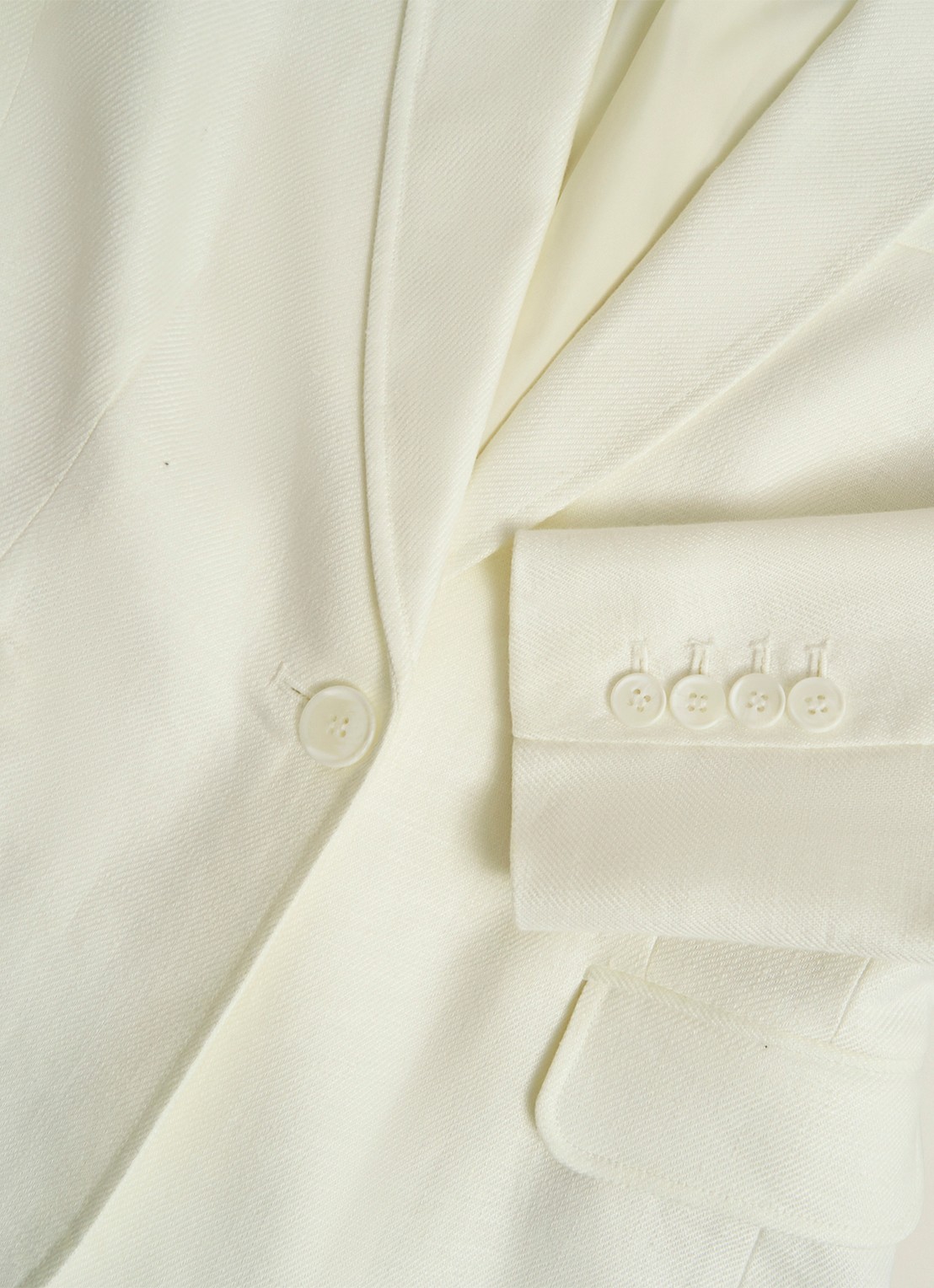 Hobbs Blake blazer van linnen met klepzakken - detail 4 ivoor
