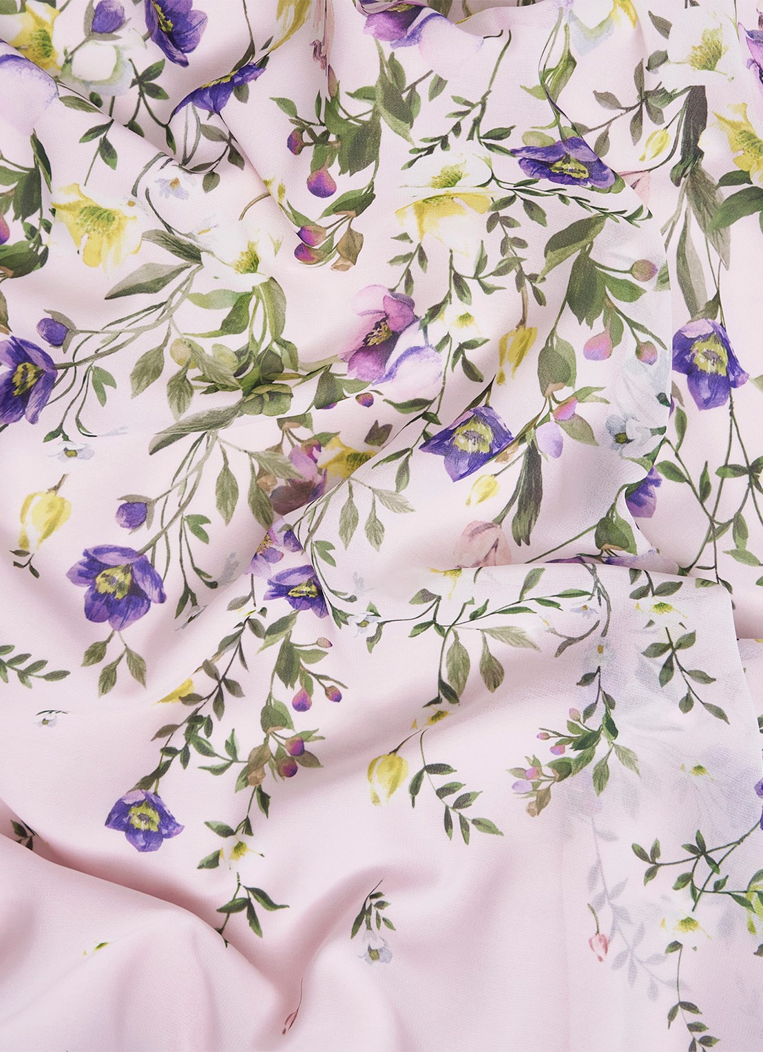 Hobbs Carly midi jurk met bloemenprint - detail 6 lichtroze
