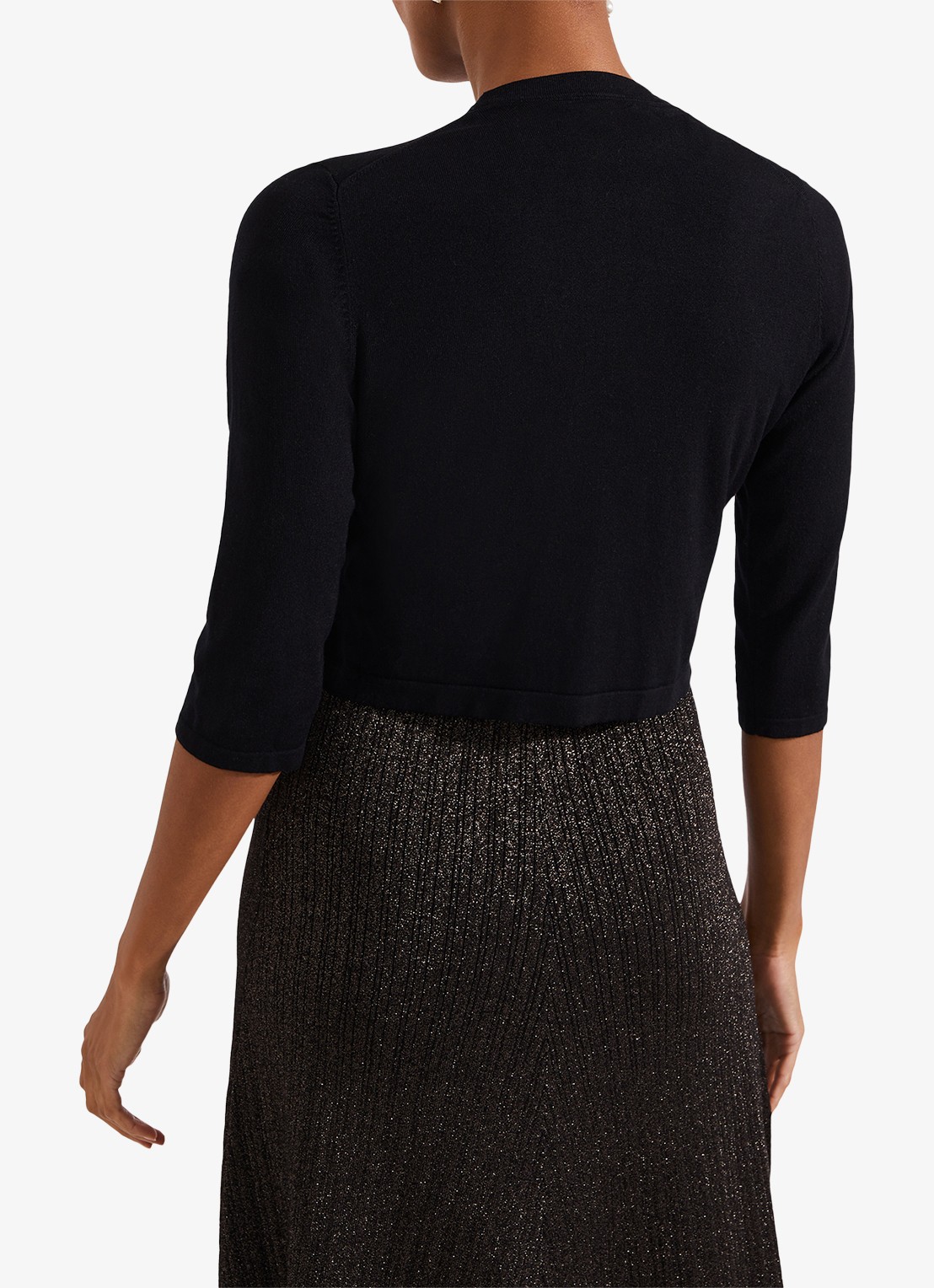 Hobbs Carrie bolero met stretch - achterkant zwart