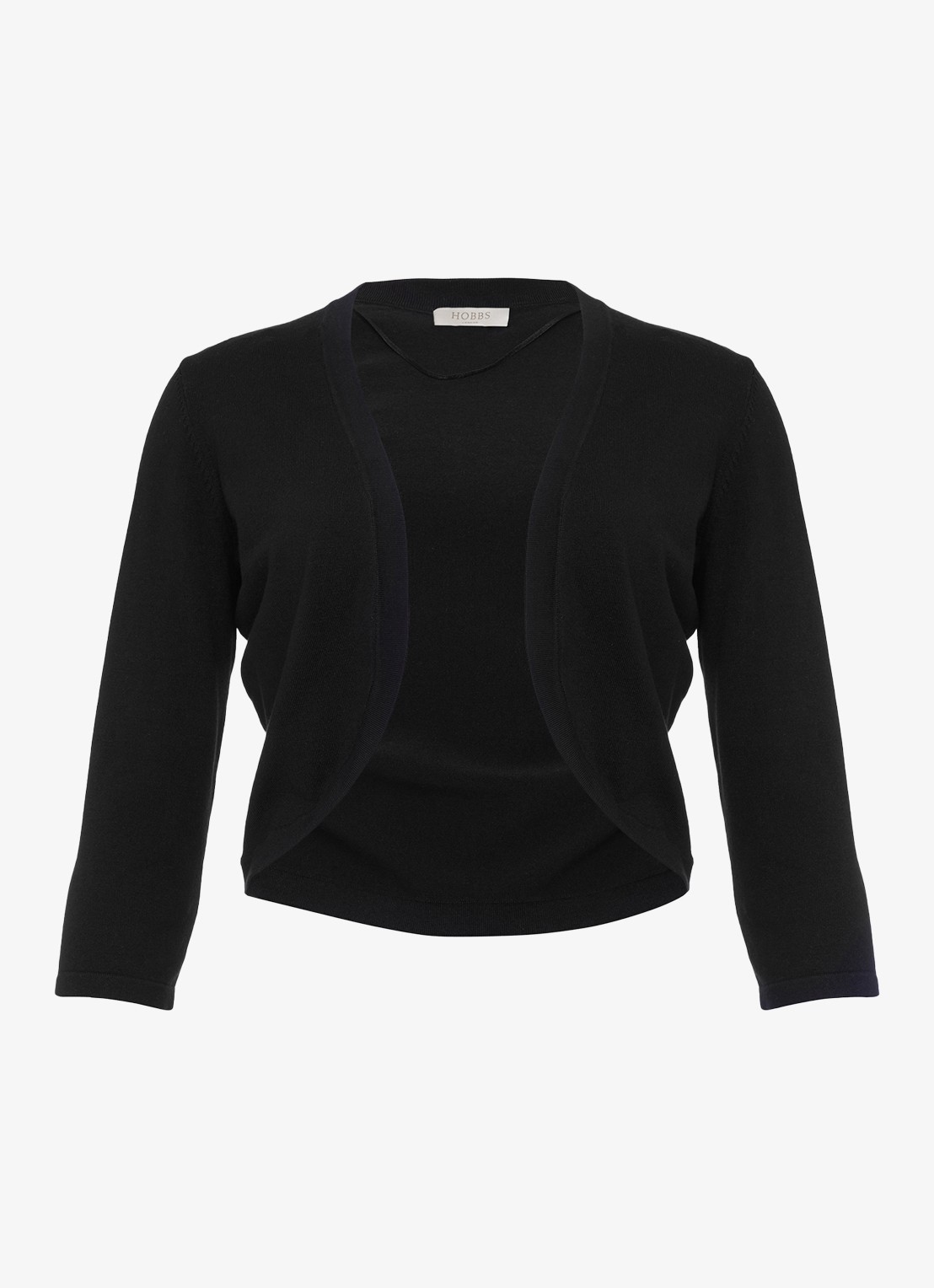 Hobbs Carrie bolero met stretch - voorkant 3 zwart