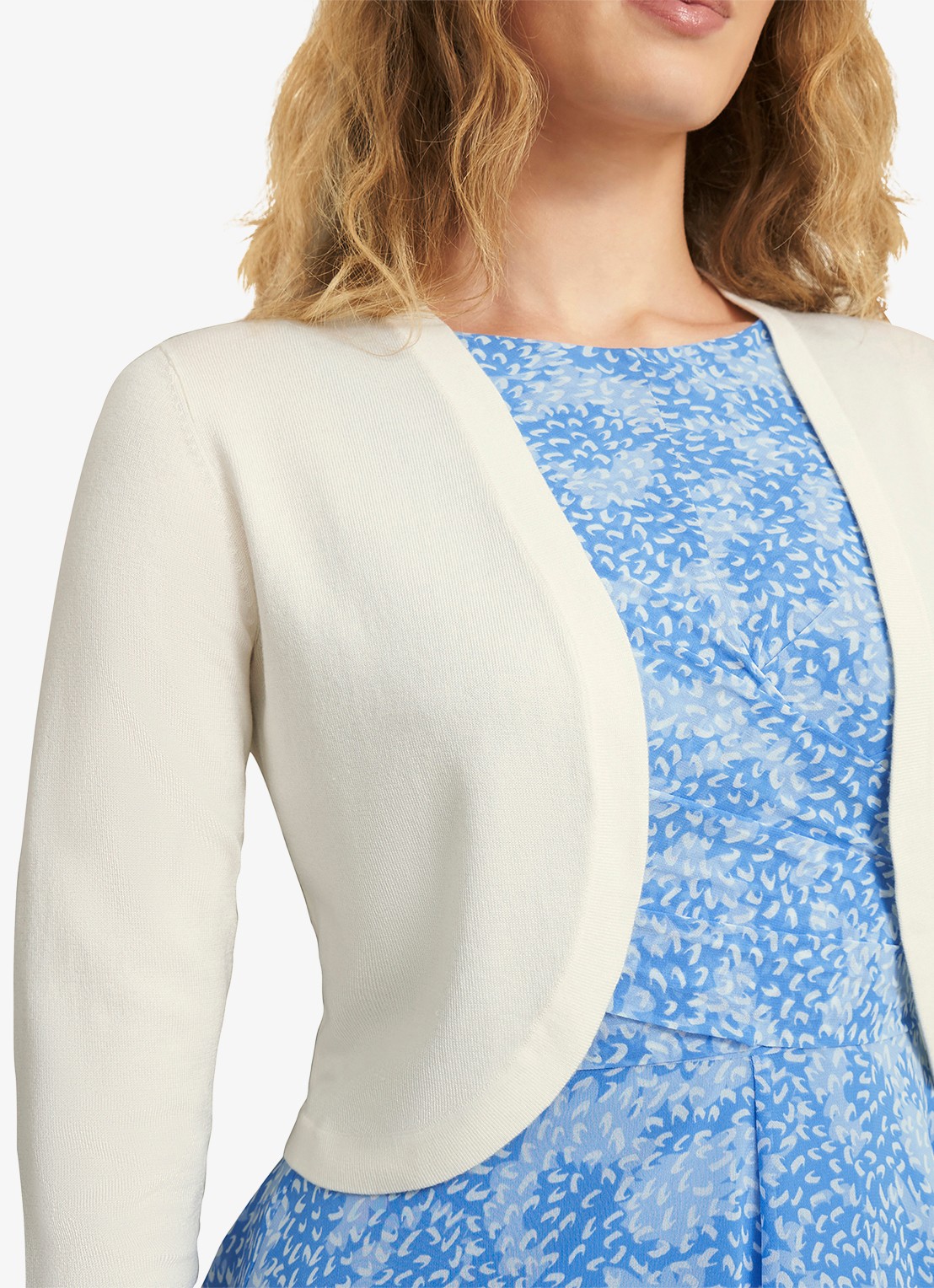 Hobbs Carrie bolero met stretch - detail 4 ivoor