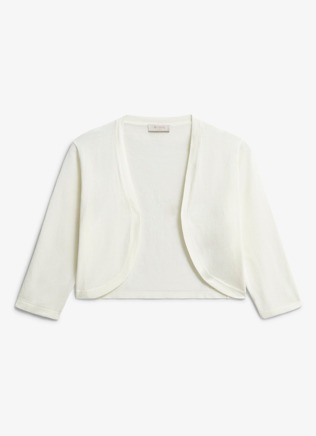 Hobbs Carrie bolero met stretch - voorkant 7 ivoor