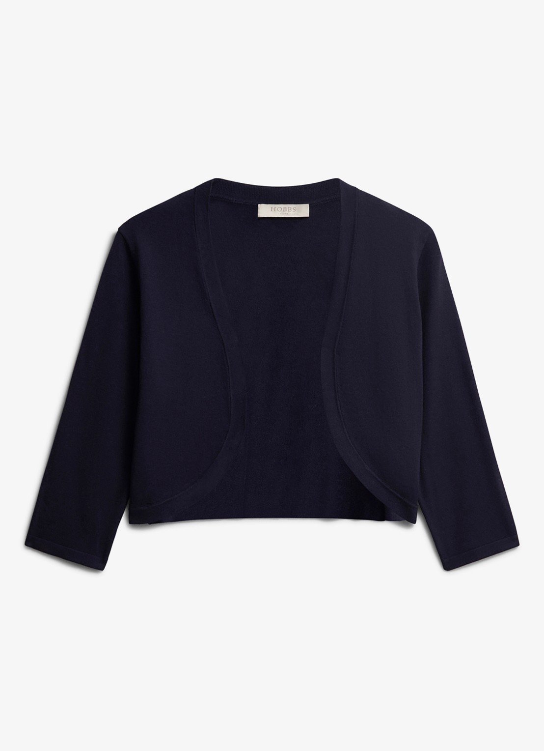 Hobbs Carrie bolero met stretch - voorkant 6 donkerblauw