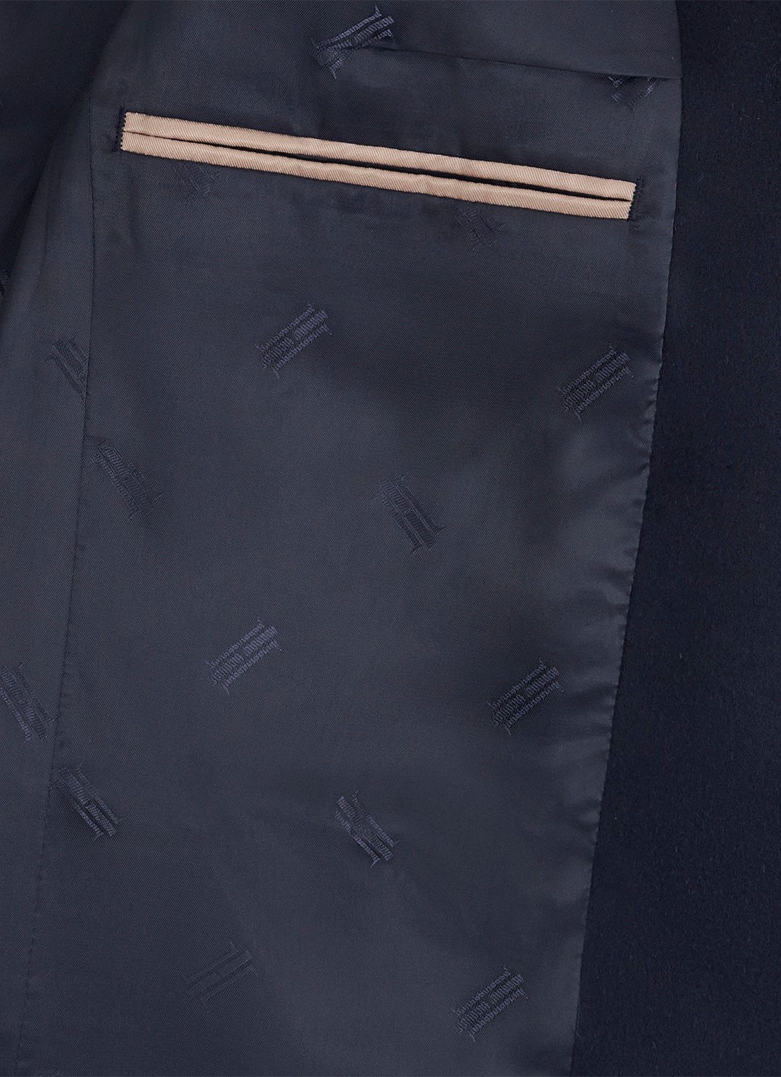 Hobbs Cavendish jas van wol met klepzakken  - detail 7 donkerblauw